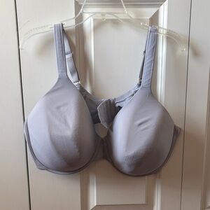 Ambrielle Women's Everyday Full Coverage Gray Bra Size 44DDD